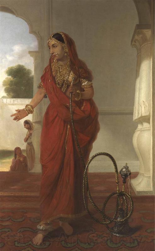 Tilly Kettle Dancing Girl or An Indian Dancing Girl with a Hookah Spain oil painting art